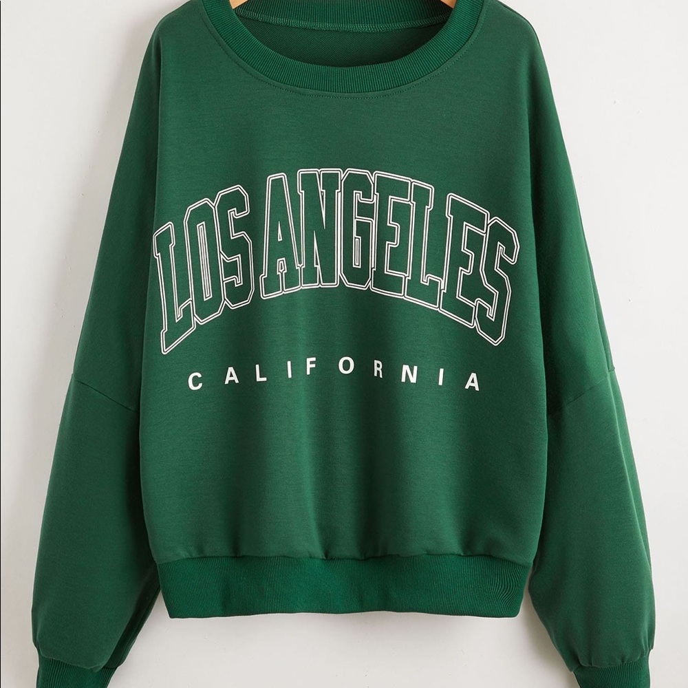 Shein letter graphic pullover